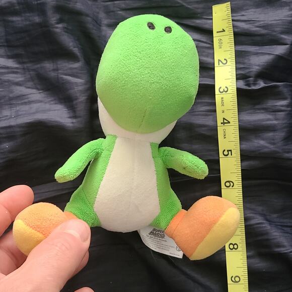 Yoshi Plush Super Mario Brothers Green 9" Nintendo No Tag Stuffed Animal - Picture 3 of 4